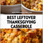 A golden-baked Turkey Dinner Casserole made from Thanksgiving leftovers with crispy topping and melted cheese.